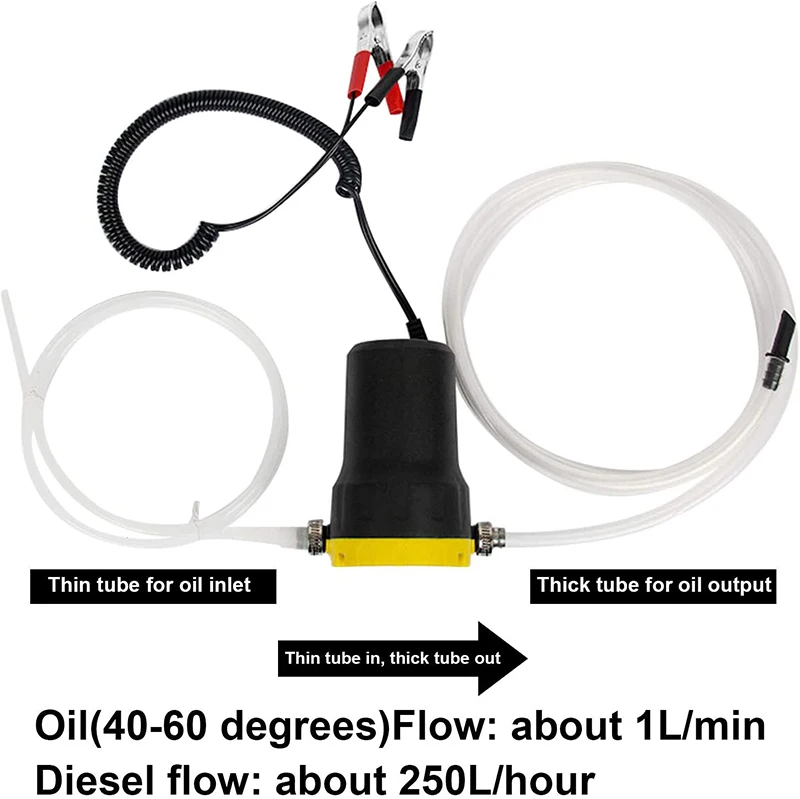 Imagem -05 - Bomba de Extração de Óleo do Carro Bomba de Óleo Bomba de Óleo Óleo Quente Petróleo Bruto Bomba de Sucção Fluido Combustível Motor Bomba Extractior Bomba de Transferência 12v 24v