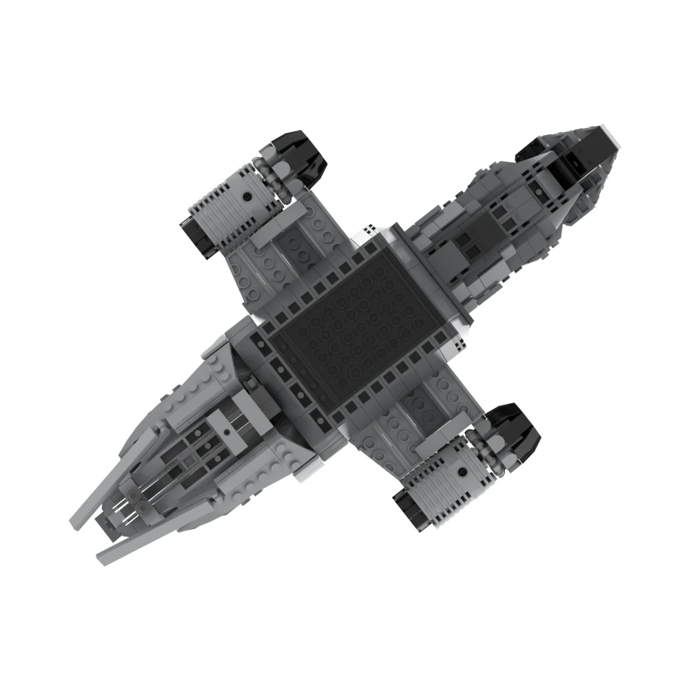 Kit de bloques de construcción de nave espacial clase luciérnaga para niños, juguete de construcción de nave de transporte de serenidad, MOC-87563, rompecabezas DIY, regalo