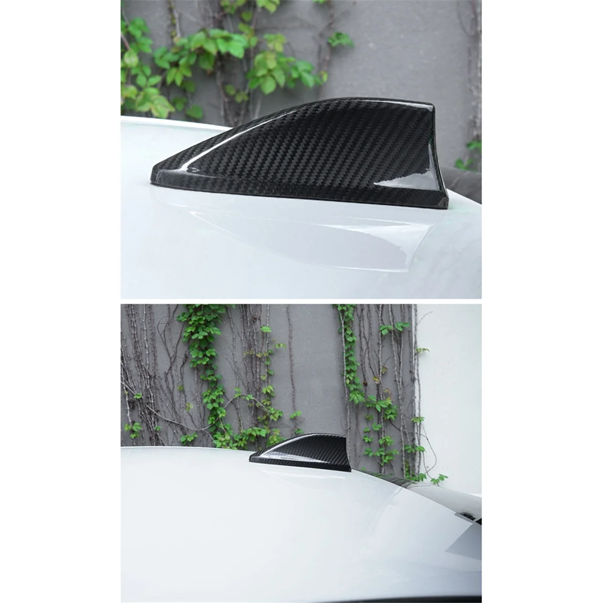 Antenna Cover Shark Fin for Subaru BRZ Toyota GR86 2021-2023 Real Carbon Fiber Sticker Cover Interior Trim (B)