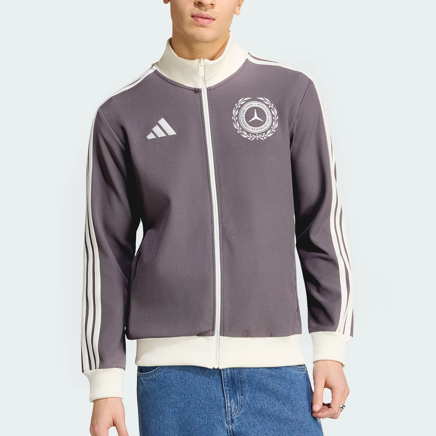 Adidas genuine silver arrow series new men's street slim fit jacket jacket KS2242