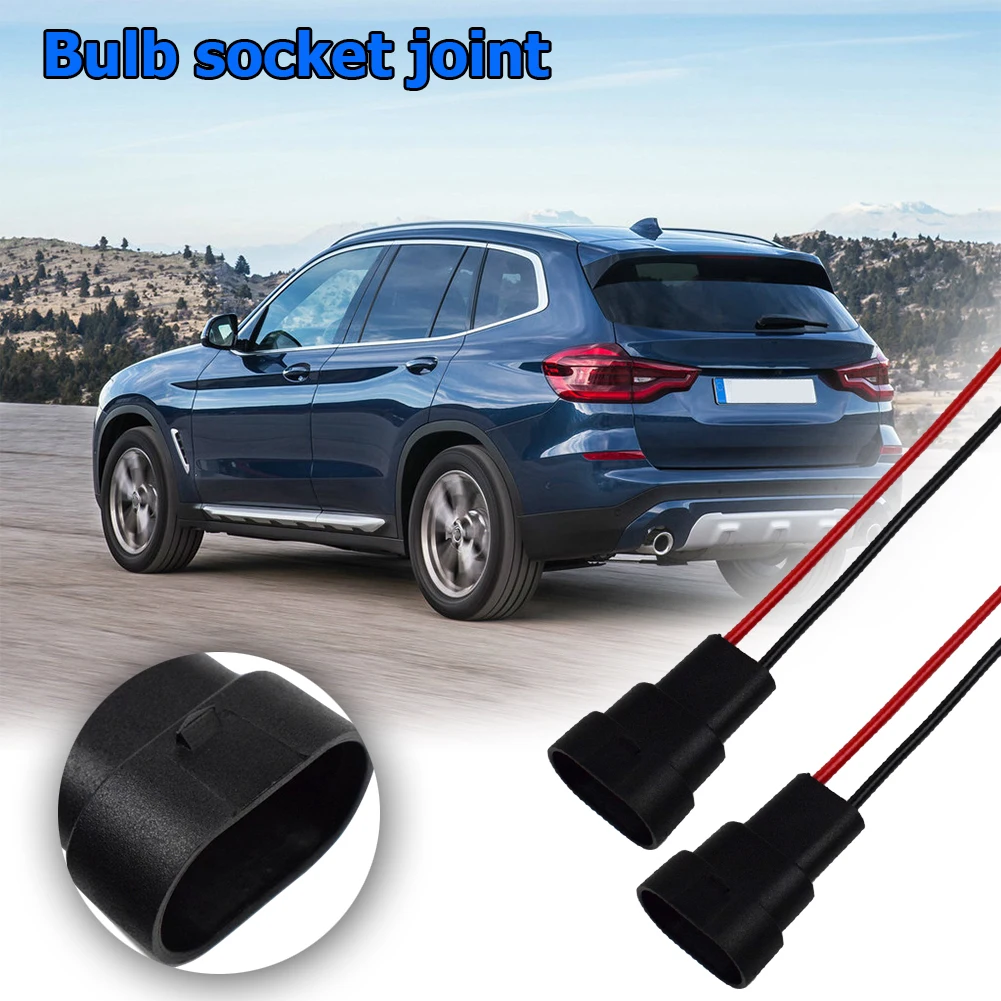 1 زوج 9005 HB3 9006 HB4 لمبة المقبس ذكر محول موصل للمصباح الأمامي الضباب مصباح ABS والأسلاك النحاسية الطول الإجمالي 14 سنتيمتر