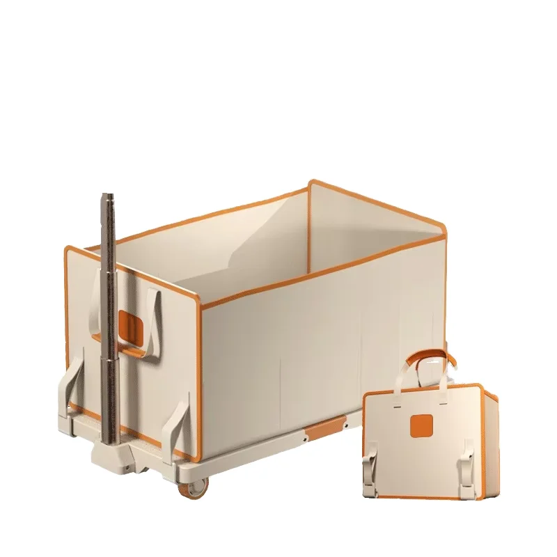 Multifunctional Foldable ABS Four-Wheel Multi-color Camping Wagon Portable Handcart Shopping Trolley Carry Bag 150kg Load