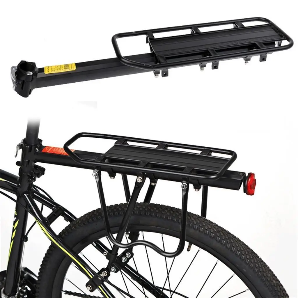 Aluminium Alloy Bicycle MTB Bike Rear Rack Luggage Carrier Shelf Bracket Seat Post Mount 130kg