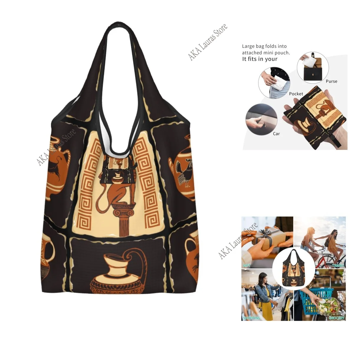 

Сумка через плечо Греция Женская сумка Большая сумка многоразовая сумка