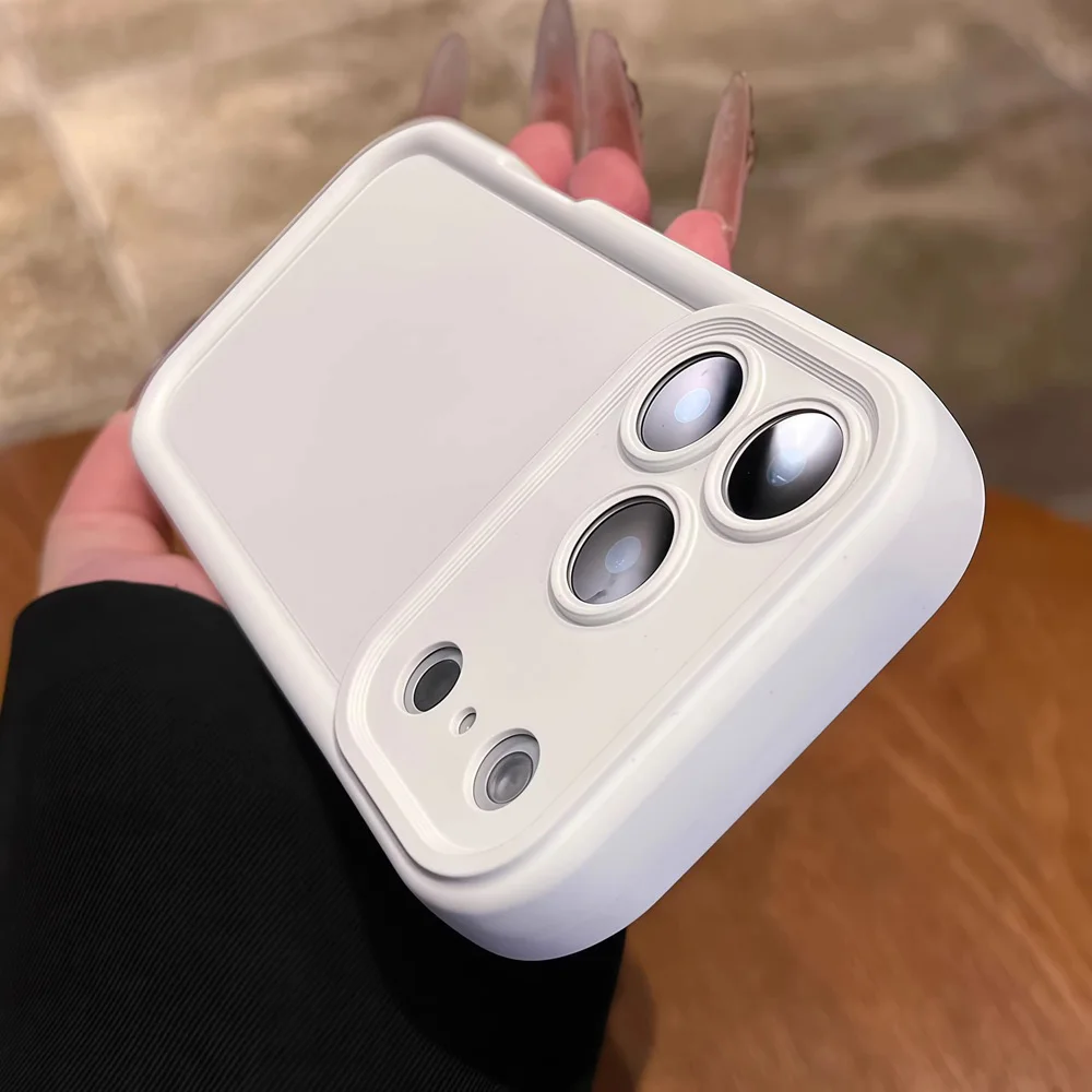 Einfarbige, robuste Handyhülle für iPhone 18 17 16 15 14 13 12 11 Pro Max 17E 16 Plus X, stoßfest, matt, aus weichem Silikon. – Detail 5