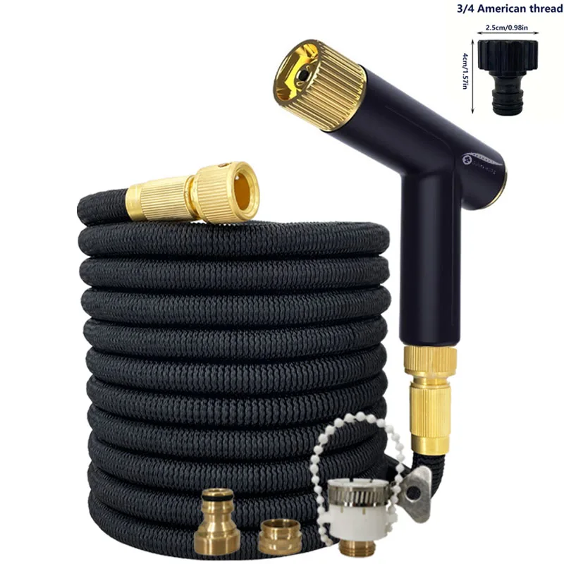 Garden Flexible Telescopic Magic Hose, New Convenient Adjustable Water Gun, Garden Irrigation And Watering Supplies