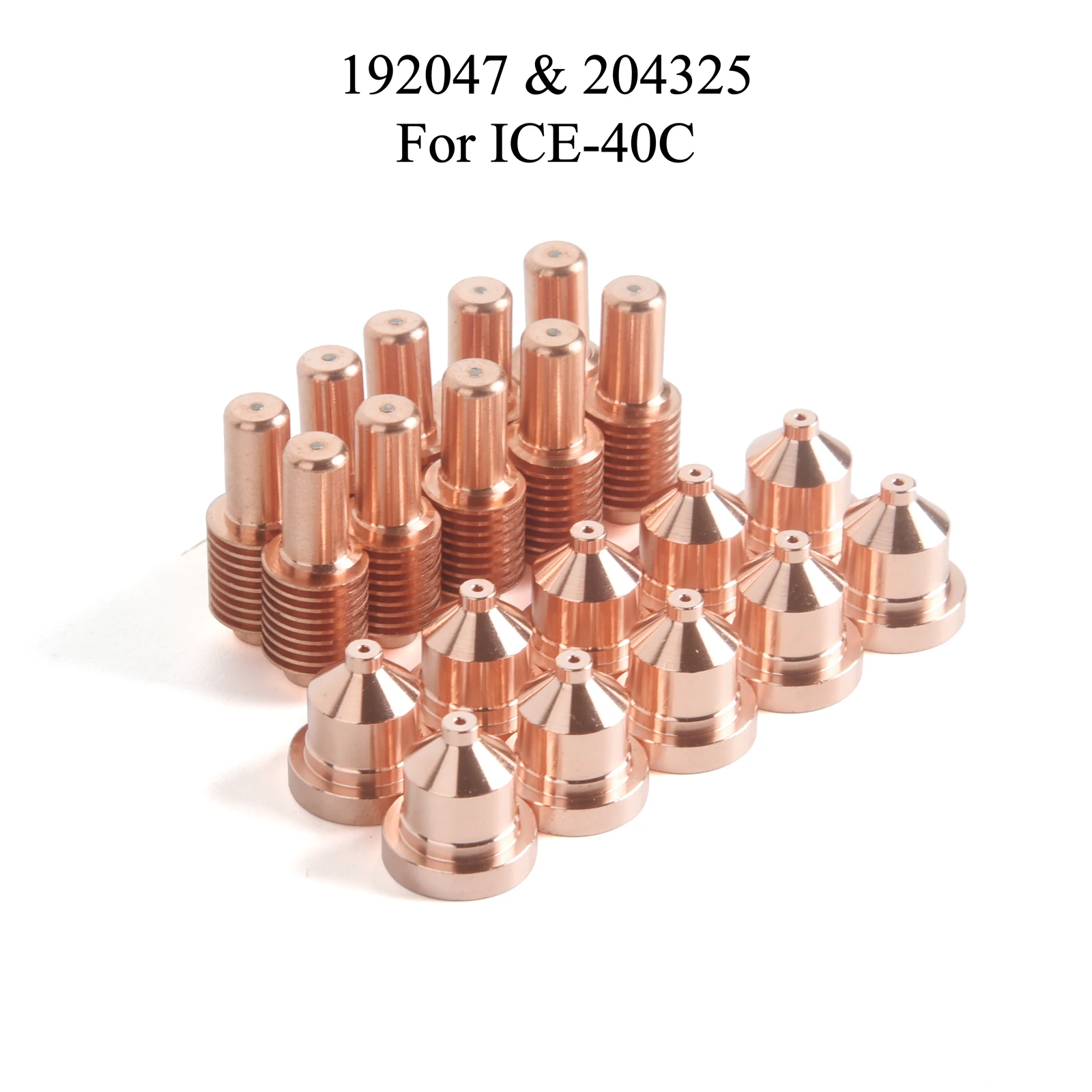 20-個-ice-40c-ice-40t-プラズマカッターノズル-204325-電極-192047-ミラースペクトラム-625-カッタートーチに適合