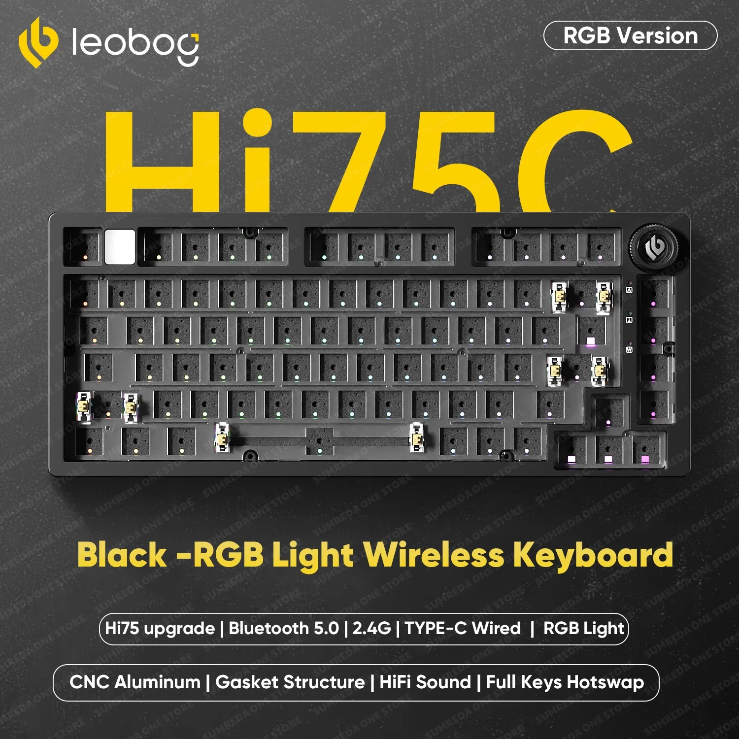 Leobog Hi75C Hi75 Hi75C プロアルミワイヤレスカスタムメカニカル