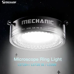 Mechanic LS720 Microscope Ring Light Polarized Ring Light Eliminates Reflection Suitable for Most Stereo Microscopes 48mm Size