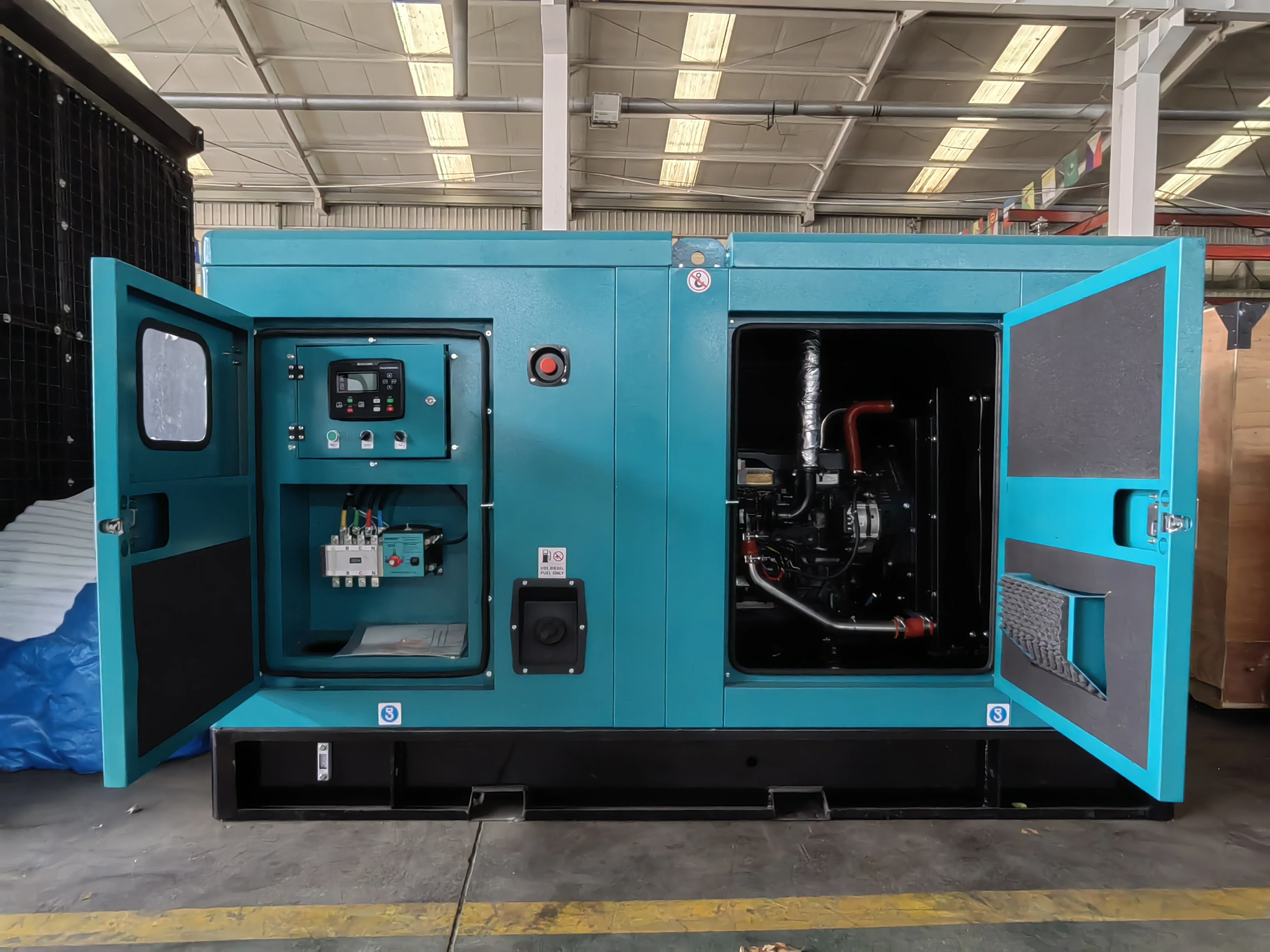 Weifang single three phase 24kw 30kva silent diesel generator with ATS and ZH4100D diesel engine and brushless alternator