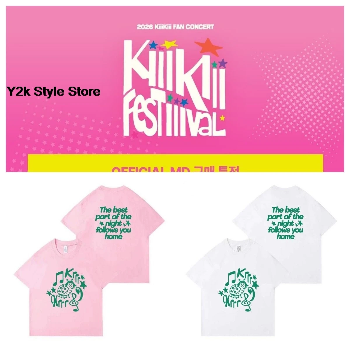 KiiiKiii T Shirt Kpop Fashion KiiiKiii FesTiiival FAN CONCERT T