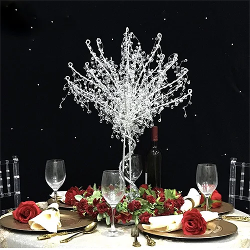 wholesale event decoration crystal tree ornaments wedding table crystal tree centerpiece