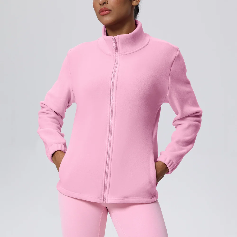 Yoga Long Sleeve Women Long-sleeved High-end Standing Collar Yoga Top Stylish Workout Fitness Workout Running Yoga Sports Jacket