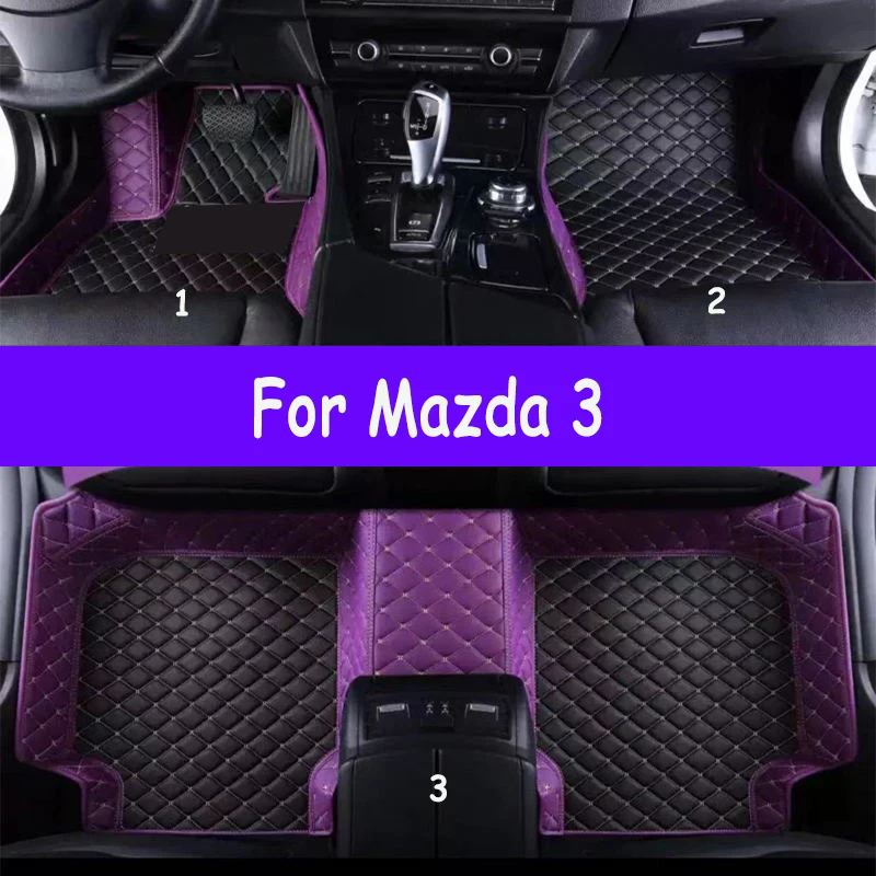 

Car Floor Mats For Mazda 3 2006 2007 2008 2009 2010 2011 2012 Custom Auto Foot Pads Auto Carpet Cover Interior Accessories