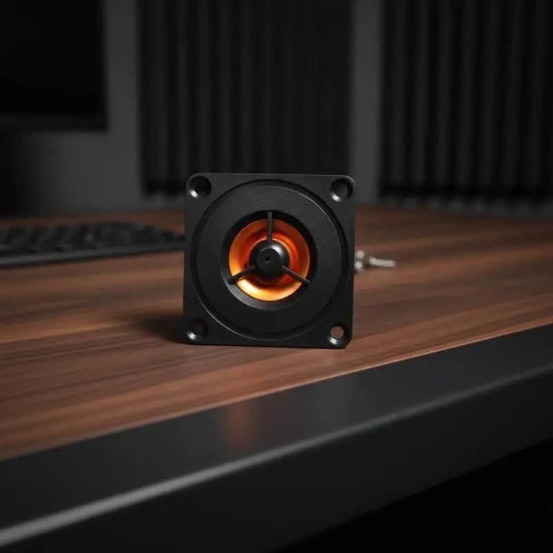 2 Inch High Output Car Tweeter Speaker 4 Ohms 20W Clear Treble Horn for Auto Stereo Sound System Black Orange
