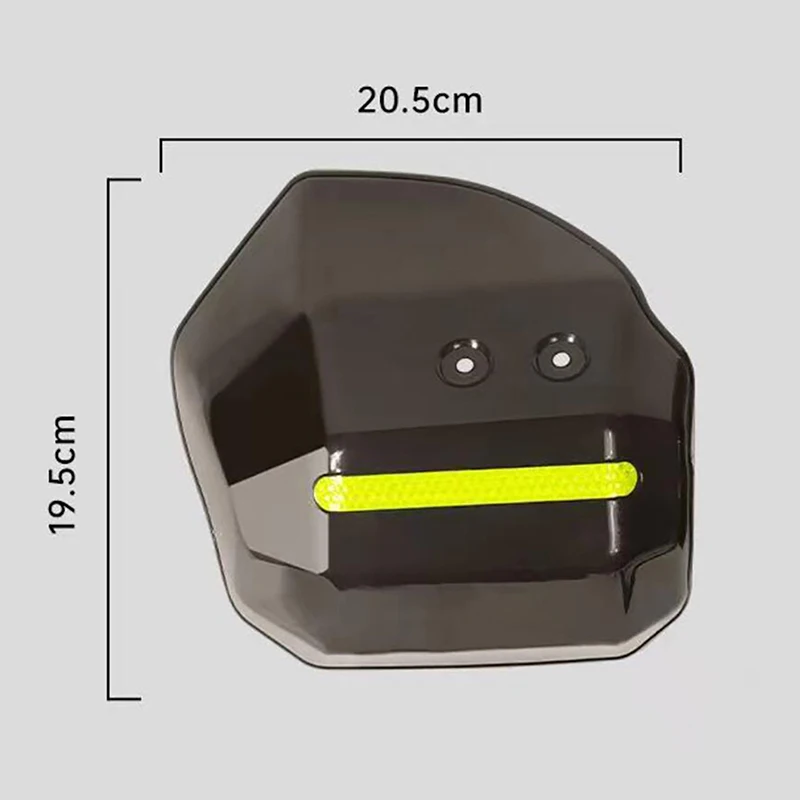 바람비 및 태양 보호 핸드 가드, 야간 반사 스트립, 스쿠터 오토바이 ATV 설치 용이, 1 세트