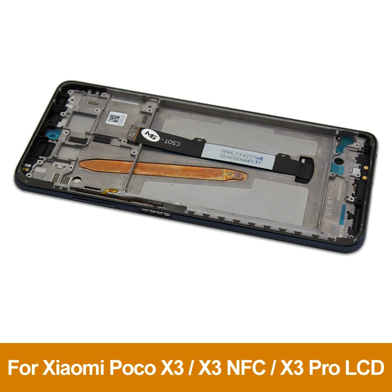 6.67” For Xiaomi Poco X3 LCD Display With Frame Touch Screen For MI POCO X3 NFC LCD MZB07Z0IN Display Digitizer Replacement Part