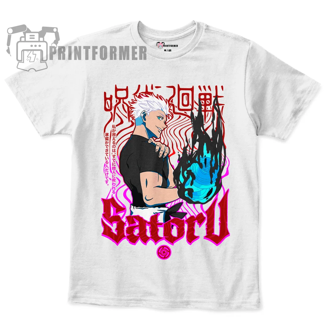 

Gojo Satoru T-Shirt Jujutsu Kaisen Sukuna Megumi Itadori gift shirt All Size