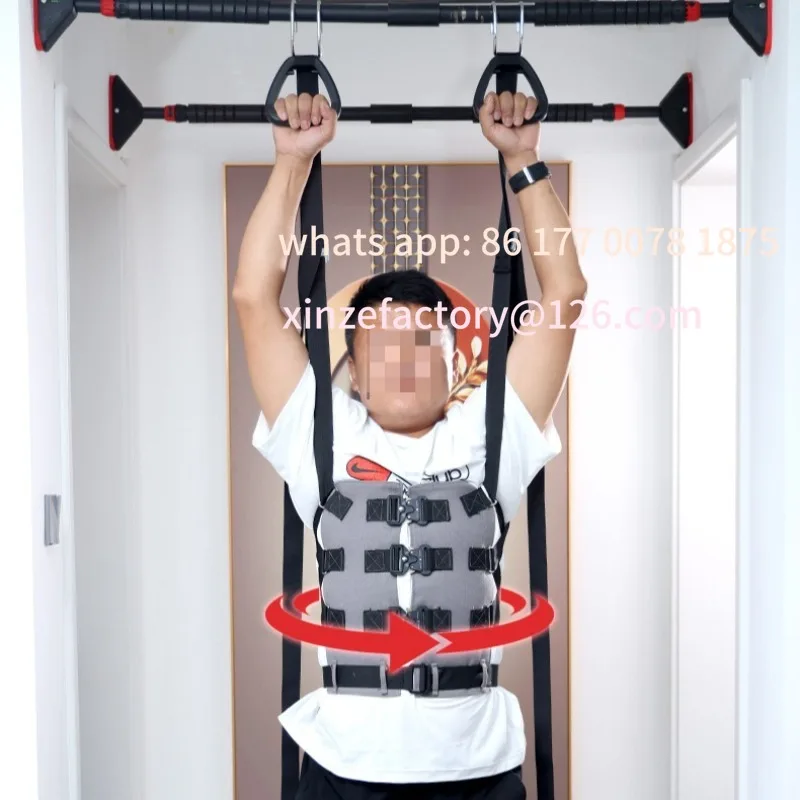 Customizable Lumbar Traction Belt Home Portable Lumbar Rehabilitation Stretcher Lumbar Stretching Belt Anti Slip Strangulation