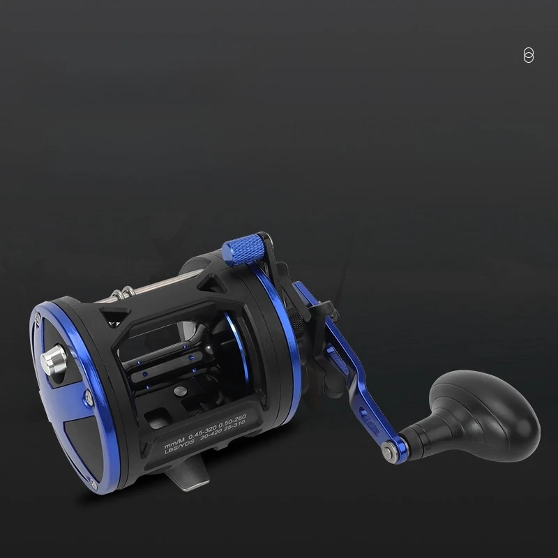 

ECT30BDDrum wheel Fishing reel engineering plastic blue-black anti-explosion line1+1Fishing wheel