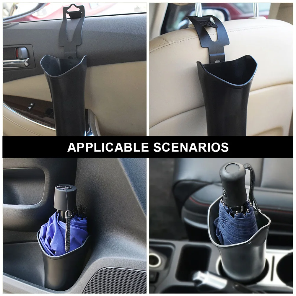

Car Umbrella Bucket Durable High-Quality Plastic Foldable Space-Saving Umbrella Storage Holder For Car Seat Back Organizer