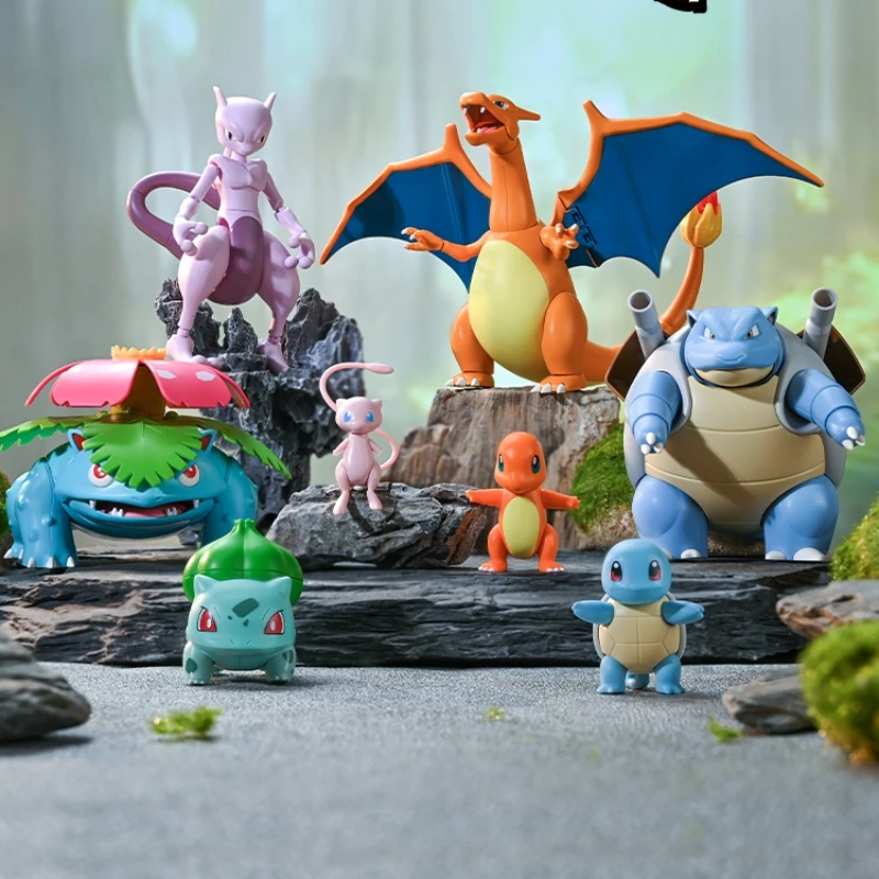 Keeppley Pokemon Action Figure Montage Modell Pikachu Charizard Anime Original Desktop Dekoration Angepasst Spielzeug Geburtstag Geschenke