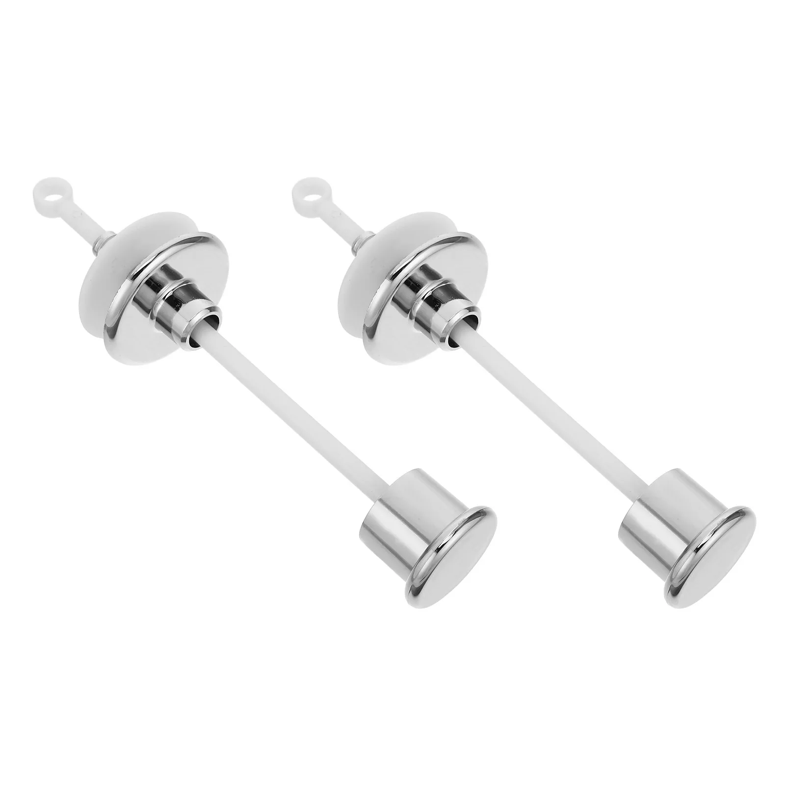 2Pcs Toilet Flush Pull Button Classic Lever Replacement Easy Install Water Saving Bathroom Push Button Toilet