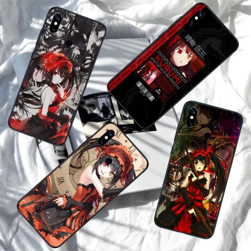 DAL KURUMI TOKISAKI Phone Case for Xiaomi Redmi Note 11 10 9T 8 7 Pro 9 9A 9C 8 Black Soft Phone Cover Funda