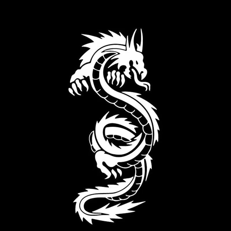 Mythical Animals Sunscreen And Waterproof Motorcycle Cool Things to the Car Decorations Dragon Vinyl Sticker PVC Decoration