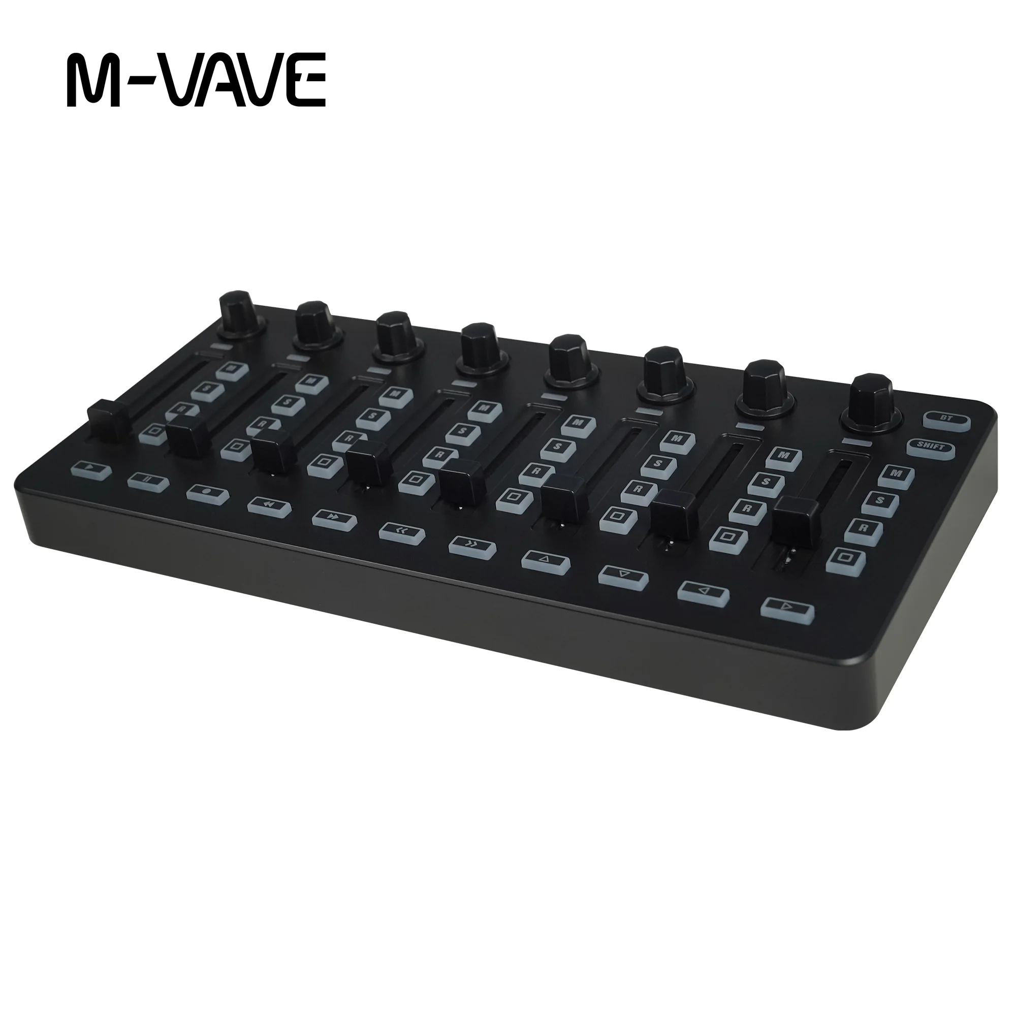 M-VAVE SMC-Mixer Wireless MIDI Controller, 43 Buttons 8 Faders 8
