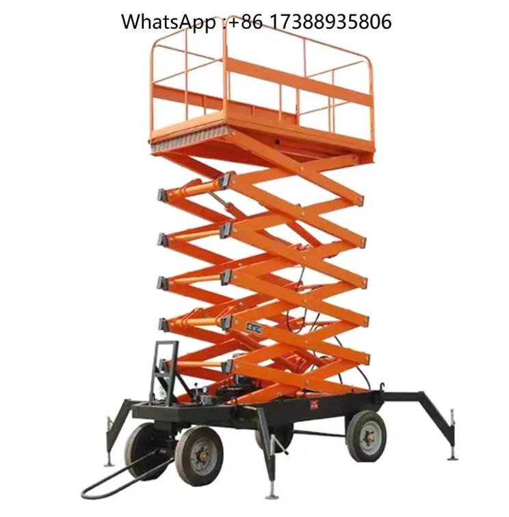 Portable Electric Scissor Lift Table Scaffolding 2500kg 5 Ton 4m Electric Scissor Lift Platform for Construction