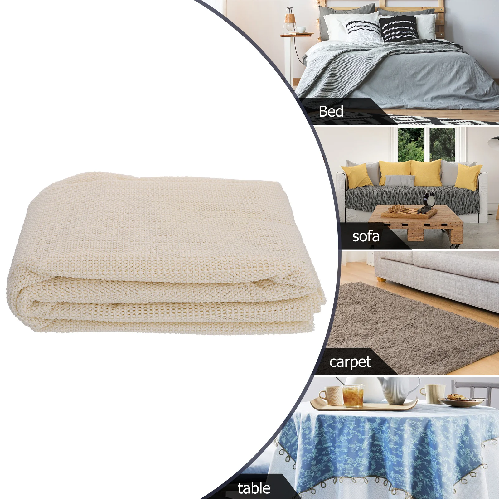 

1pc Anti-Slip Mat Eco-Friendly Bathroom Carpet Cushion Sofa Sheet Mattress Protector Diy Cuttable Non-Slip Pad Home Use