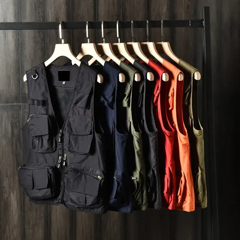 European and American large size! Outdoor mountaineering fishing vest tooling multi-pocket vest