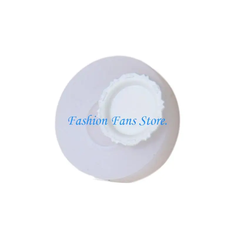 Miniature plate silicone mold with ornate for resin scene crafts