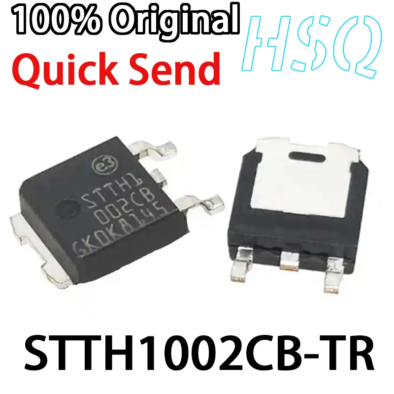 

1PCS New STTH1002CB-TR Chip TO-252 Universal Diode/rectifier STTH1002CB