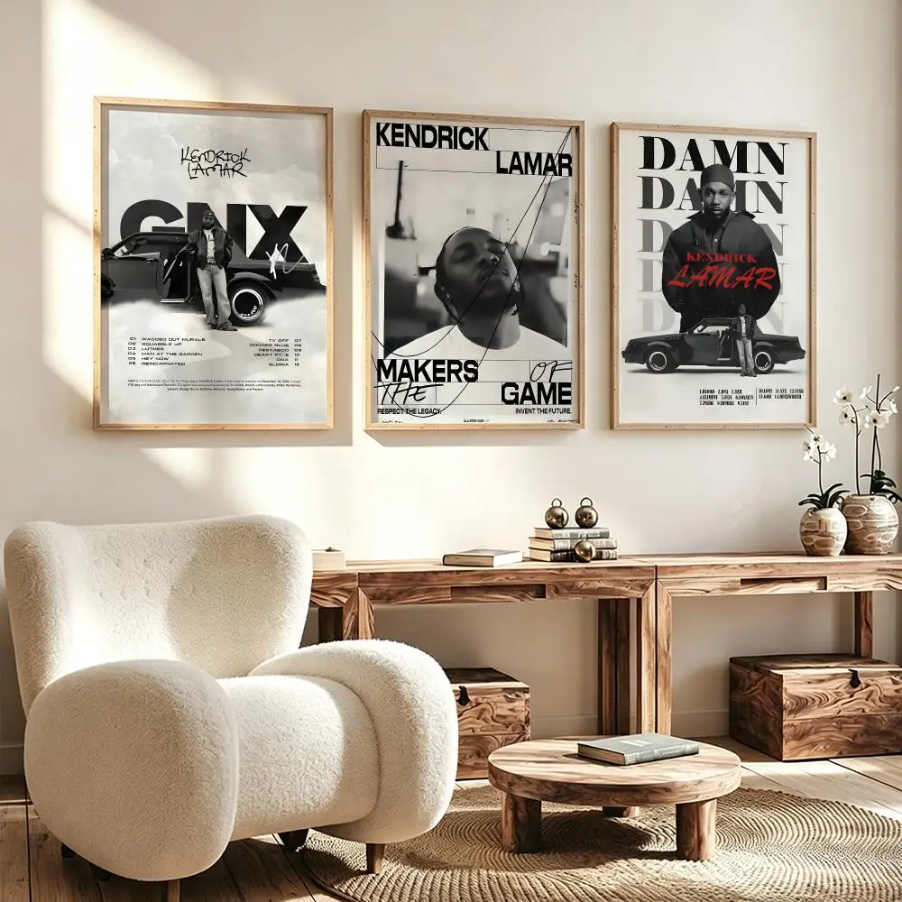 Wall Art Poster Trendy music Kendrick Lamar Poster for Office Home Decor Interior Large Wall Picture Print