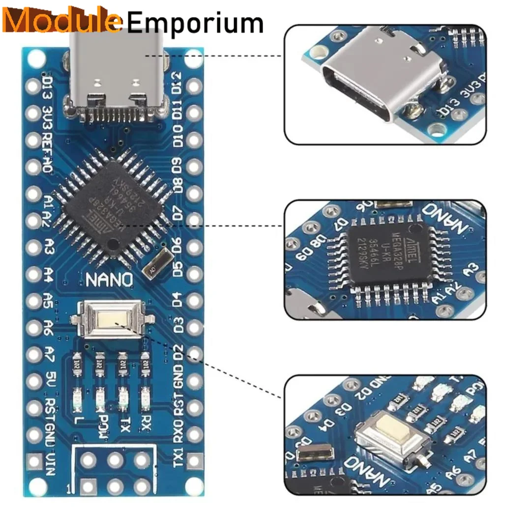 Lorida nano v3 3.0 type-c CH340 atmega328 for arduino