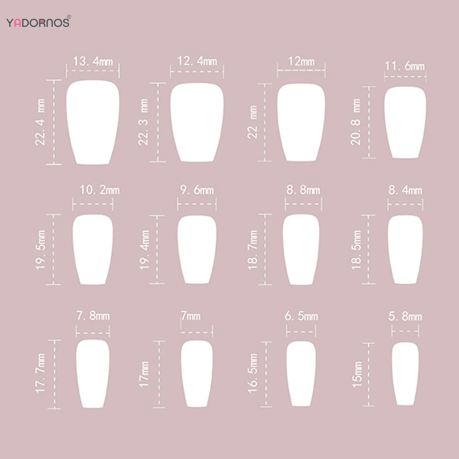 24pcs Short Square False Nails French White Edge Simple Full Cover Fake Nails Detachable Stick-on Nail Tips DIY Manicure