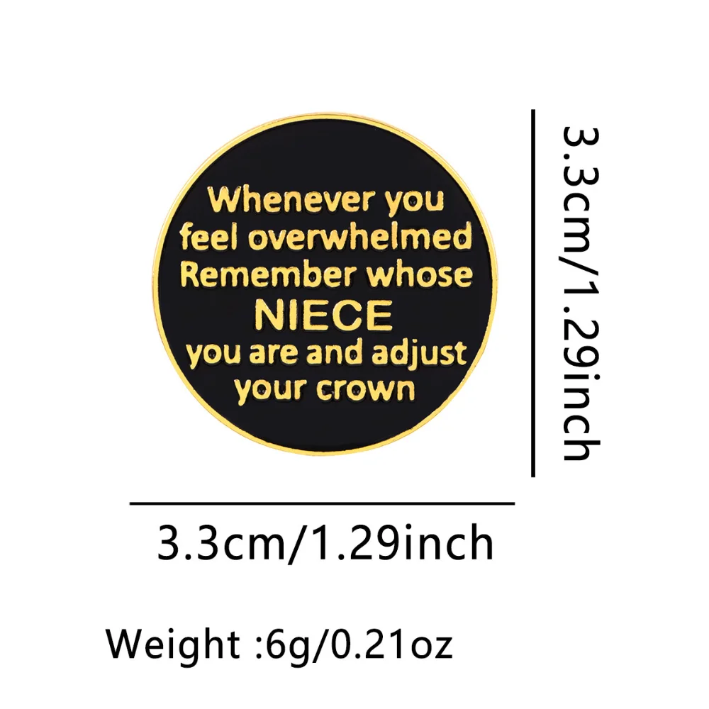 Funny Word Circular Brooch Multi-copy Healing Quotes Pin Workplace Humor Gentle Encouragement Style Clothing Bag and Accessories