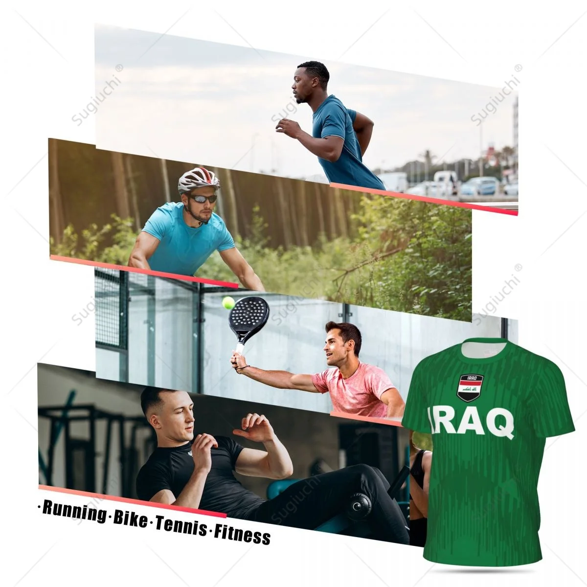 Camiseta Unisex con estampado 3D para aficionados, camisa de malla para correr, bicicleta, fútbol, tenis, Fitness, exclusiva