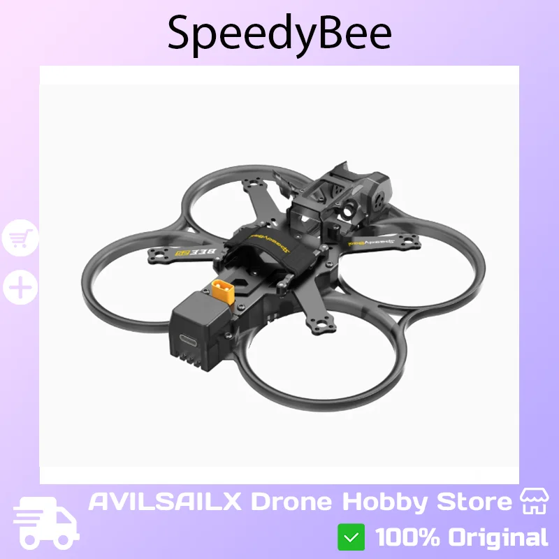 

КОМПЛЕКТ рамы дрона SpeedyBee Bee25 (2,5 дюйма) — настройка параметров Bluetooth, светодиодная лента и высокоэффективное рассеивание тепла