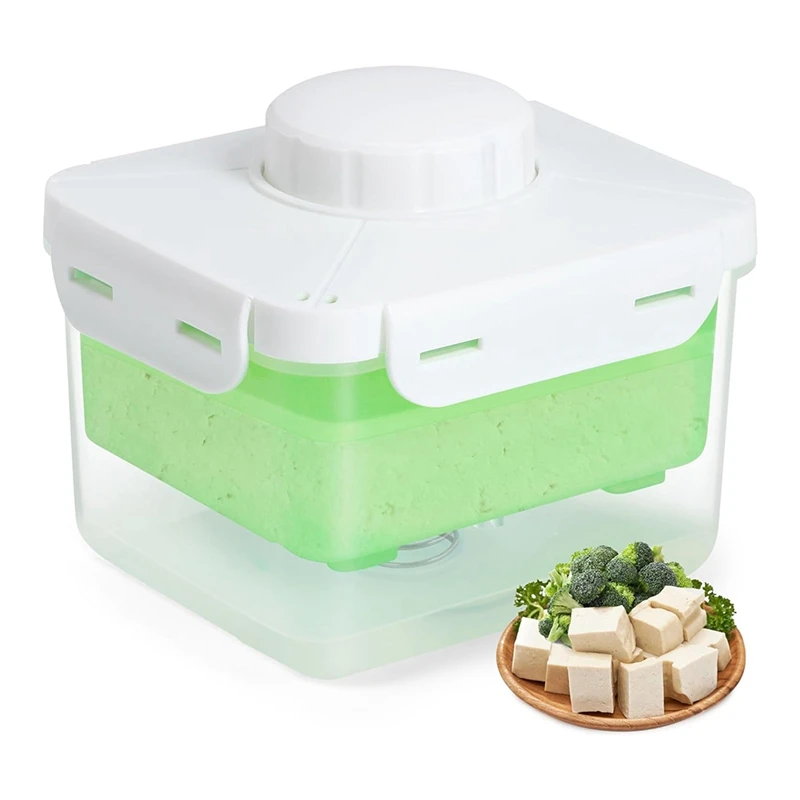 Tofu Press, Adjustable Tofu Press Dishwasher Safe, Large Vegan Tofu Presser Drainer With Drip Tray, Speed Up Removing