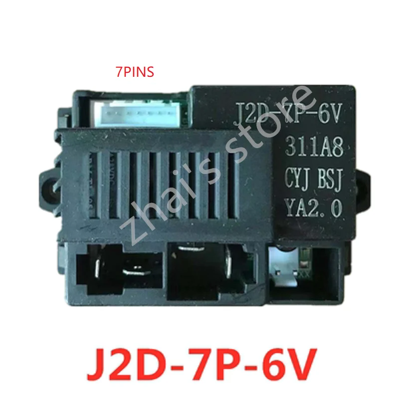 J2D-7P-6V Children's Electrical Toy Controller RC 2.4Ghz Receiver Electric Four-Wheel Car Bluetooth