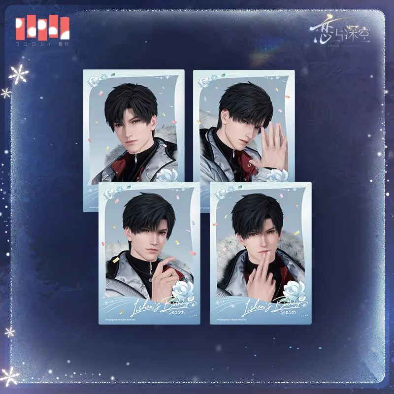 

Love and Deepspace Li Shen 2025 Birthday Polaroid Style Photo Card Set Cute Anime Game Collectible Memo Card Pack