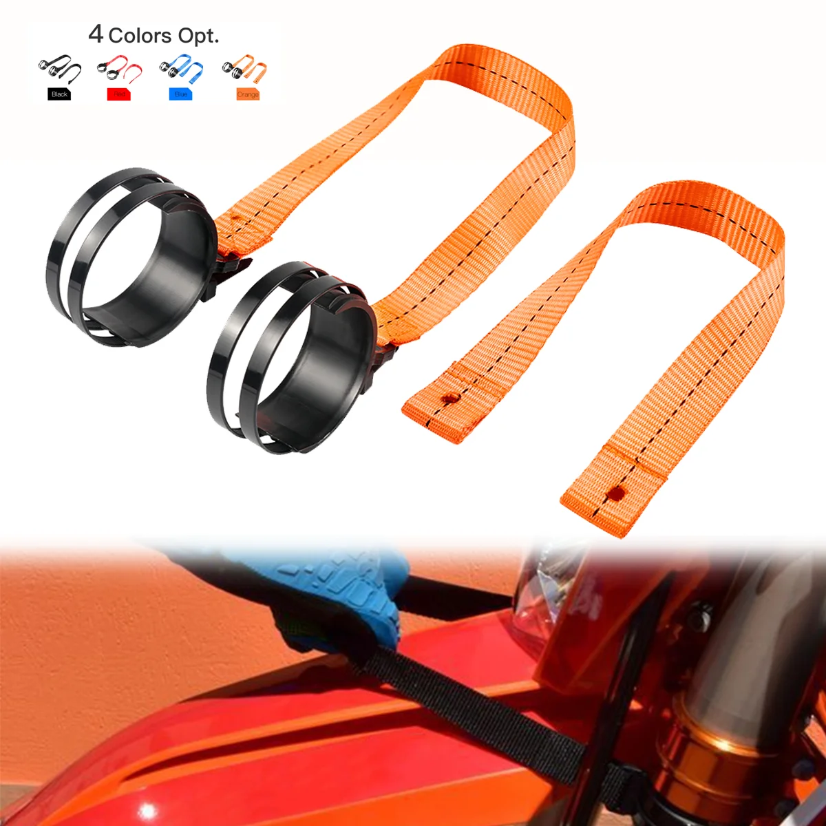 NICECNC For 2004-2016 KTM EXC 300 XCW EXC TPI 6D EXCF 530 500 450 400 350 300 250 200 150 125 SX XC F Front Rear Holding Straps