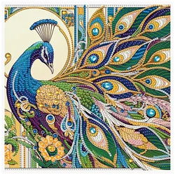 Special Shape Diamond Art Kits for Beginners and Adults,DIY peacock Diamond Art Painting Kits for Home Wall Decoration Gifts