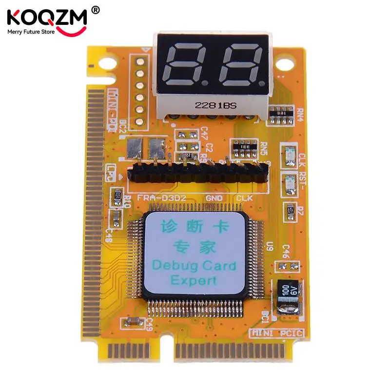 Многофункциональная 3 в 1 отладочная карта Expert Mini PCI PCI-E LPC, анализатор для ПК, ноутбуков, тестер er, диагностическая посттестовая карта, часть 5*3 см