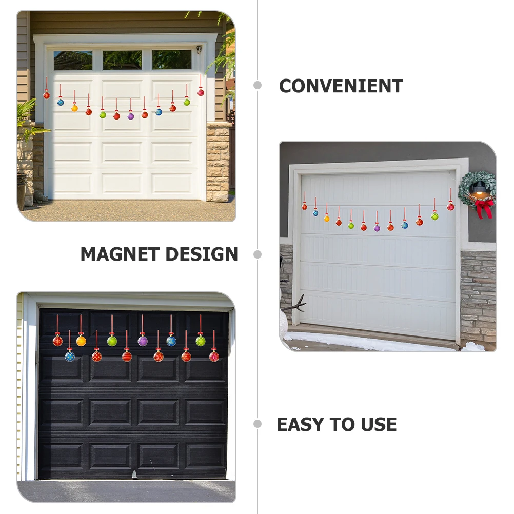 

Magnetic Colorful Ball Decoration for Christmas Fridge Car Door Metal Surface Reusable Novel Design Practical Note Christmas