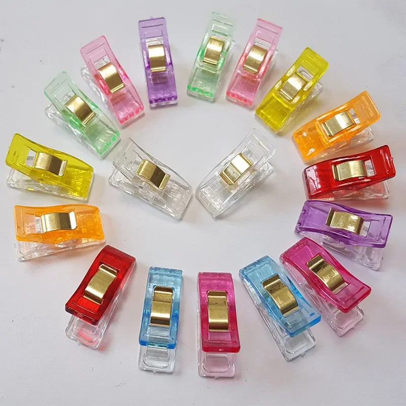 2000Pcs High Quality Multicolor Plastic Clips For Patchwork Sewing DIY Crafts Quilt Quilting Clip Clover Wonder Clip 9 Colors