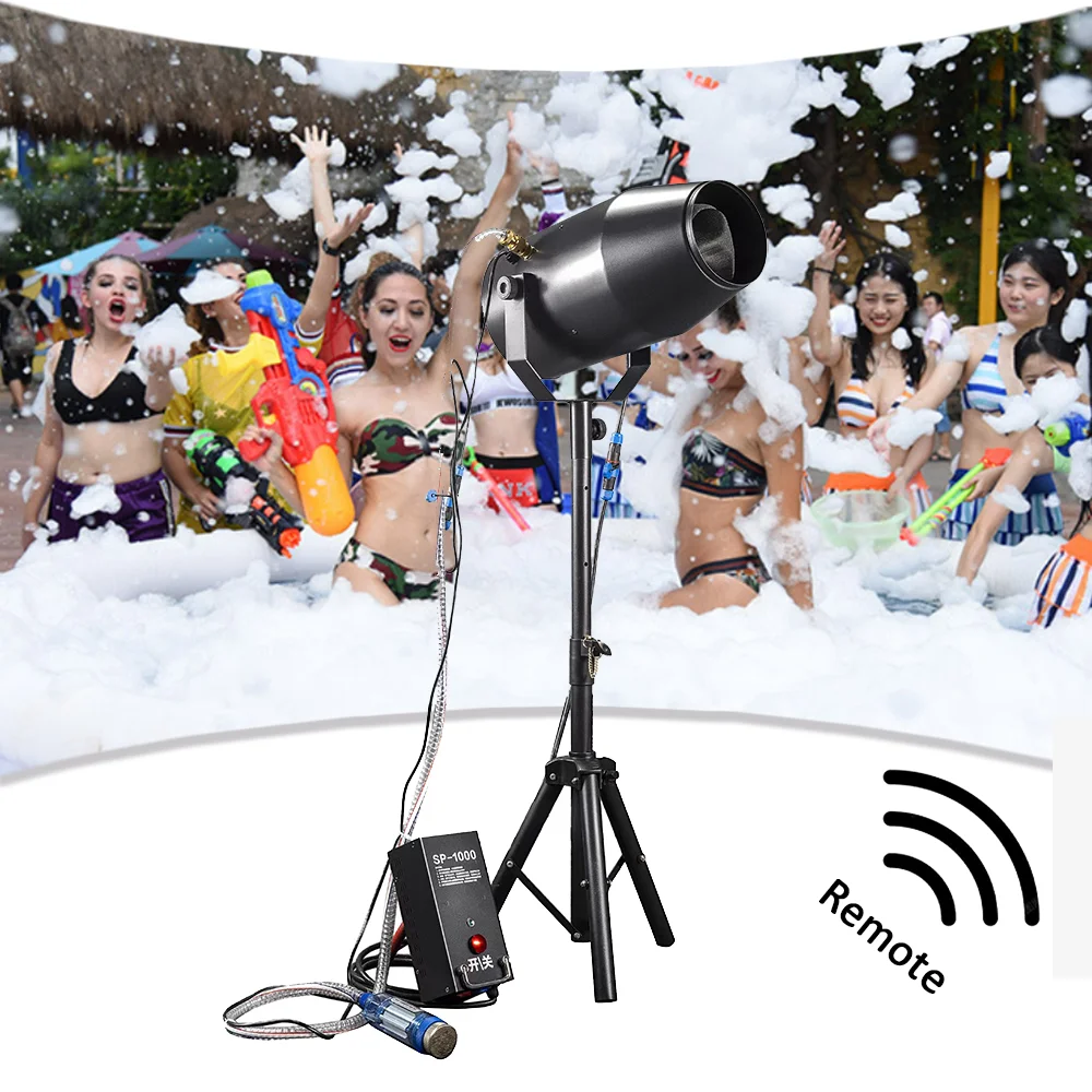 Party Foam Cannon Foam Making Machine 1000W for Garden Backyard Pool Party Indoor Outdoor Manual Remote Control 30min 40sqm/min